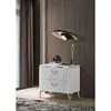 Cassia 215792 2-drawer Nightstand Bedside Table - White High Gloss image 2