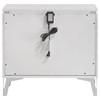 Cassia 215792 2-drawer Nightstand Bedside Table - White High Gloss image 3