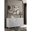 Cassia 215793 6-drawer Bedroom Dresser Cabinet - White High Gloss image 2