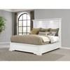 McKinney 215871KE Eastern King LED Light Panel Bed - Vintage White image 5