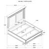 McKinney 215871KE Eastern King LED Light Panel Bed - Vintage White image 7