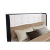 Leandro 222491KE 55-inch Eastern King Wingback Bed - Burnished Black image 1