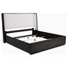 Leandro 222491KW 55-inch California King Wingback Bed - Burnished Black image 9