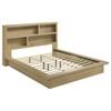 Hendricks 222650KW California King Bookcase Headboard Platform Bed - Light Oak image 1