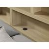 Hendricks 222650KW California King Bookcase Headboard Platform Bed - Light Oak image 3