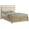 Hendricks 222651Q Queen Panel Headboard Platform Bed - Light Oak image 5