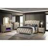 Lorient 222661KE Eastern King LED Upholstered Bed - Ivory/Camel image 13