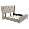 Lorient 222661KE Eastern King LED Upholstered Bed - Ivory/Camel image 2