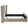 Lorient 222661KE Eastern King LED Upholstered Bed - Ivory/Camel image 4