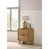 Bennett 222902 2-drawer Bedroom Nightstand Bedside Table - Light Oak image 2