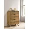 Bennett 222905 5-drawer Bedroom Chest - Light Oak image 2