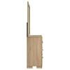 Arielle 223113M 6-drawer Bedroom Dresser with Mirror - Light Oak image 5