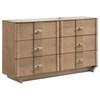 Leanne 223133 6-drawer Sinter Stone Top Dresser Cabinet - Light Oak image 1