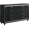 Lorient 223163 8-drawer LED Bedroom Dresser Cabinet - Black image 1