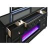 Lorient 223163FBM 8-drawer LED Flame Box Dresser and Mirror - Black image 3