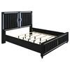 Ravenne 223191KE Velvet Upholstered Eastern King LED Panel Bed - Black image 2