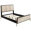 Arini 224331QCRM 56-inch Queen Panel Bed - Cream/Black image 1