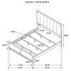 Gran 224930KW Park 59-inch California King Panel Bed - Dark Cocoa image 9