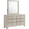 Trenton 225063M 6-drawer Bedroom Dresser With Mirror - Rustic Cream image 1