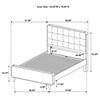 Robyn 225091F Wood Full Platform Bed - Light Ash image 6