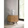 Robyn 225092 2-drawer Nightstand Bedside Table - Light Ash image 2
