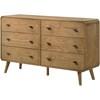 Robyn 225093 6-drawer Bedroom Dresser - Light Ash image 4