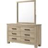 Oakglen 225103M 6-drawer Bedroom Dresser and Mirror - Weathered Oak image 4