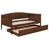 Bozeman 300686 Wood Twin Daybed With Trundle - Medium Walnut image 3