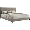 Dorian 300851KE Fabric Upholstered Eastern King Panel Bed - Taupe image 1
