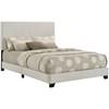 Dorian 300852F Fabric Upholstered Full Panel Bed - Cream image 1