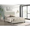 Dorian 300852F Fabric Upholstered Full Panel Bed - Cream image 2