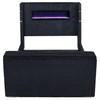 Tisdall 315868BLKKE Eastern King Flame Visualizer Wingback TV Bed - Black image 4