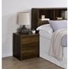 Westpark 315882 2-drawer Nightstand LED Lights and USB - Dark Pine image 2