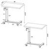 Westpark 315906 Height Adjustable Mobile Bedroom C-Table - Mango image 14
