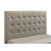 Medley 315911TANQ Genuine Leather Queen Panel Platform Bed - Tan image 1