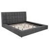 Dreux 315948GRYKW Upholstered California King Panel Platform Bed - Grey image 3