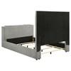 Tara 315994Q 61-inch Upholstered Queen Panel TV Bed - Grey image 9