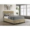 Wheatland 316010F 4-drawer Upholstered Full Storage Bed - Light Brown image 5