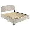 Marianna 316011KE 4-drawer Upholstered Eastern King Storage Bed - Cream image 12