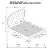 Marianna 316011KE 4-drawer Upholstered Eastern King Storage Bed - Cream image 13