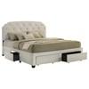 Marianna 316011KE 4-drawer Upholstered Eastern King Storage Bed - Cream image 5