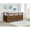 Carlsbad 400716T Wood Twin Captains Bed With Trundle - Medium Brown image 3