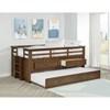 Carlsbad 400716T Wood Twin Captains Bed With Trundle - Medium Brown image 4