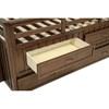 Carlsbad 400716T Wood Twin Captains Bed With Trundle - Medium Brown image 7