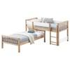 Dakota 461171 Wood Twin Over Twin Bunk Bed - Natural image 3