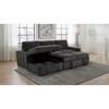 Pastrana 500349 Upholstered Sleeper Sectional Sofa LAF Chaise - Grey image 10