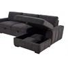 Pastrana 500359 Upholstered Sleeper Sectional Sofa RAF Chaise - Grey image 8