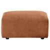 Burnett 504954 Chenille Upholstered Ottoman - Burnt Orange image 2