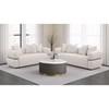 Jeanette 508962 73-inch Fabric Upholstered Round Arm Loveseat - Beige image 13