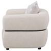 Jeanette 508963 Fabric Upholstered Round Arm Accent Chair - Beige image 2